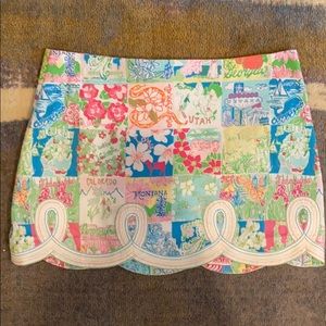 Lilly Pulitzer State Print Skirt